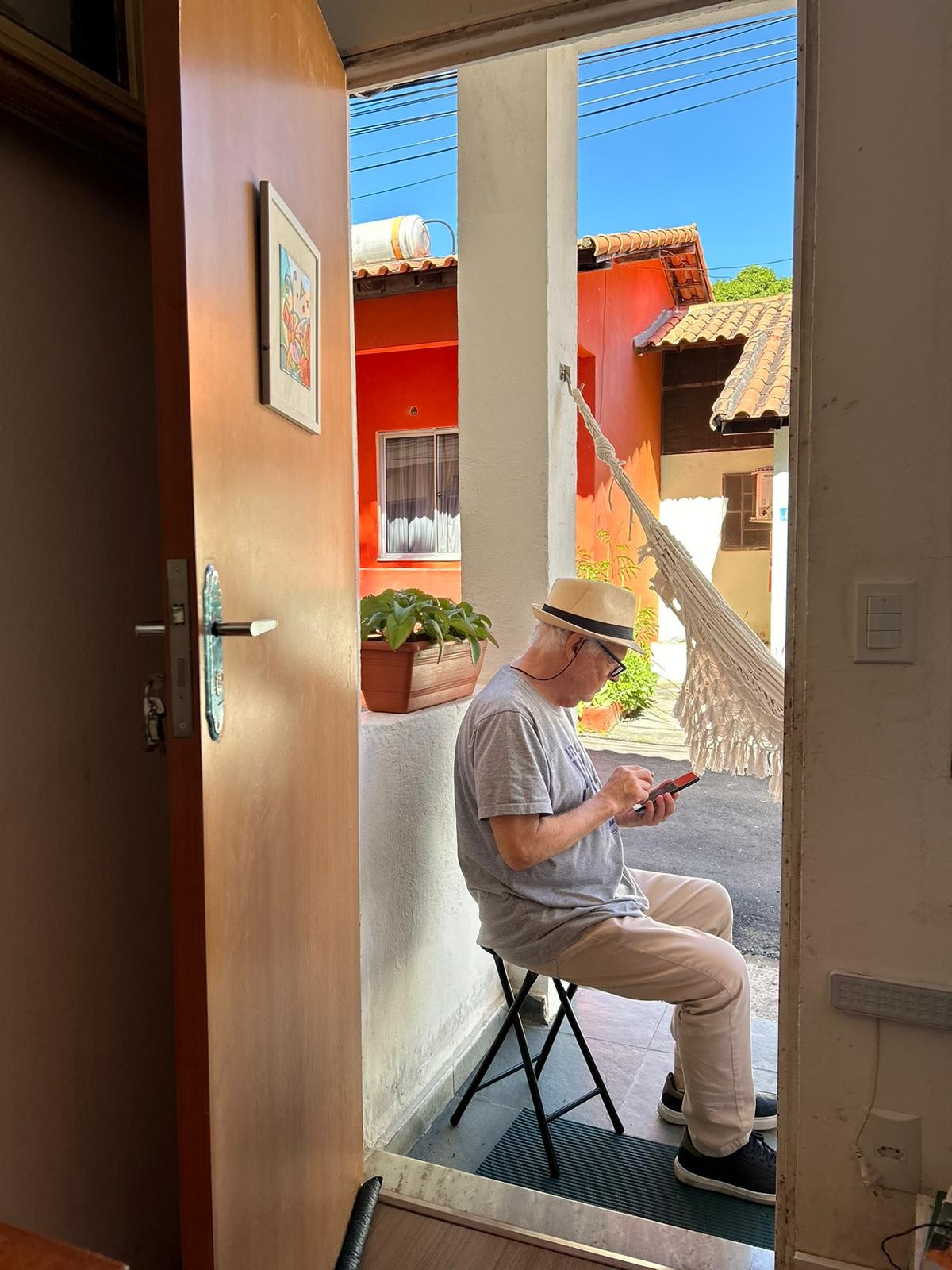 Jaime Leibovitch em sua casa no Retiro dos Artistas — Foto: Arquivo pessoal