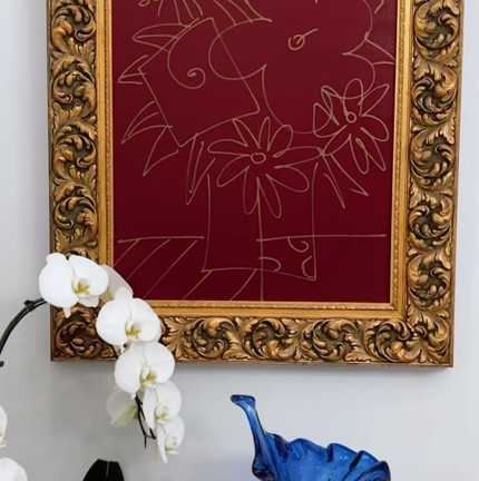 Detalhes da decoração do apartamento de Ana Hickmann e Edu Guedes — Foto: Reprodução/Instagram
