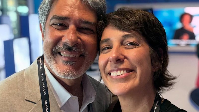 Esposa de William Bonner fala sobre mudança na carreira dele: ‘Estou contigo!’