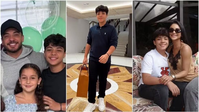 Sintoma levou a diagnóstico de tumor no crânio em filho de Wesley Safadão e Mileide Mihaile