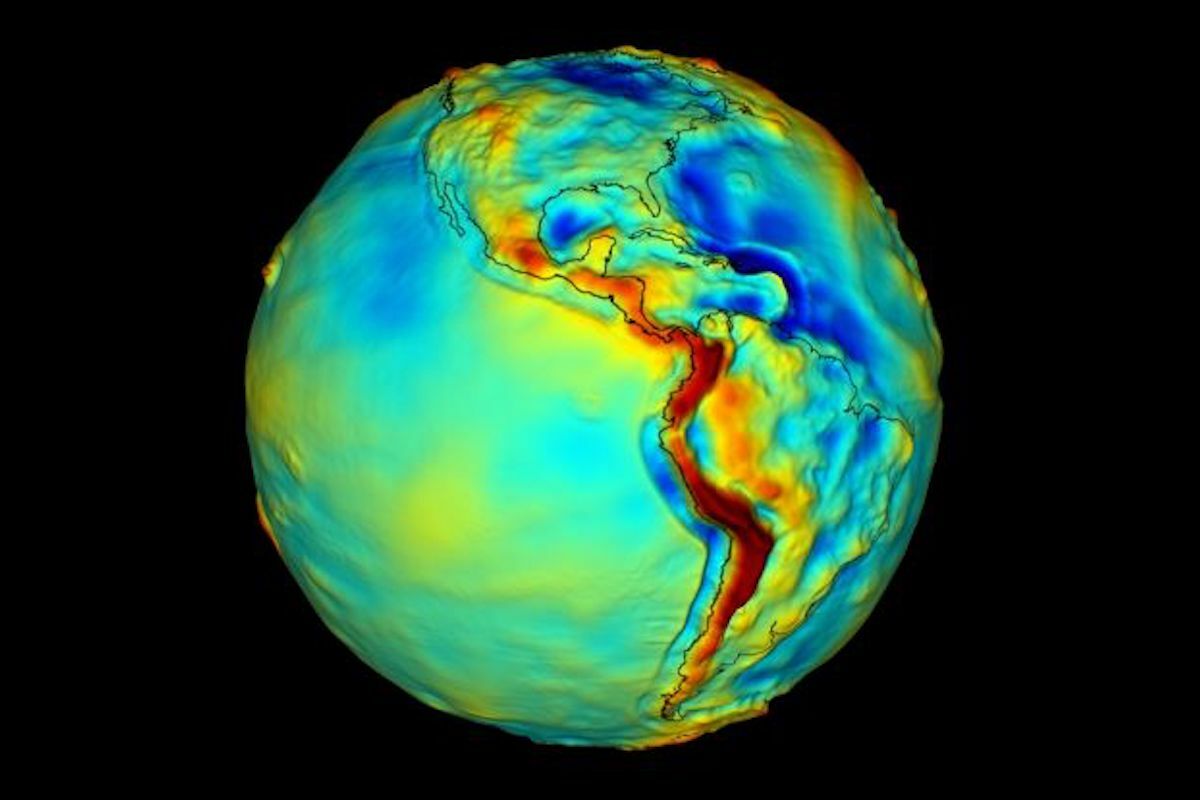 Grande anomalia no campo gravitacional indica mudanças profundas sob os nossos pés