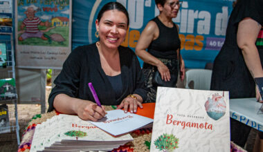 Autora canoense Taís Fagundes fala sobre “Bergamota Literária”, nesta segunda (6) na 40ª Feira do Livro de Canoas