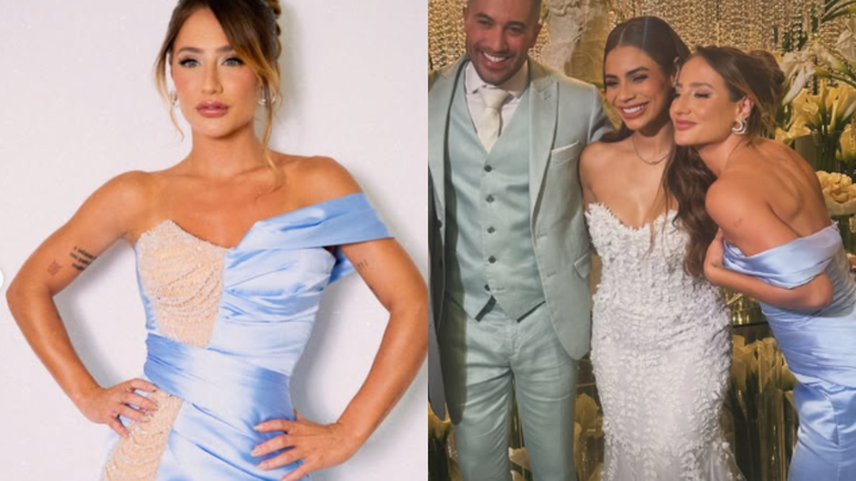 Bruna Griphao admite que seu vestido de madrinha estava 'horrível'
