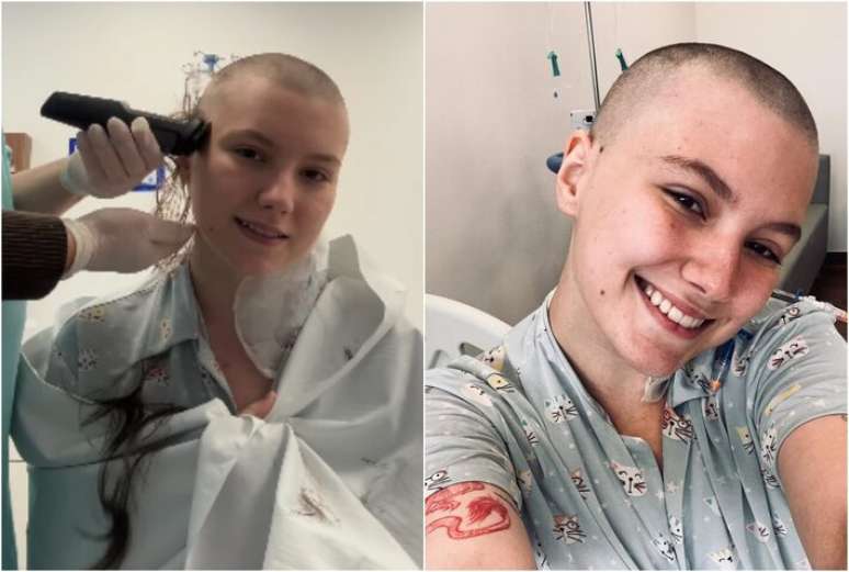 Isabel Veloso raspou o cabelo e passará por transplante de medula óssea