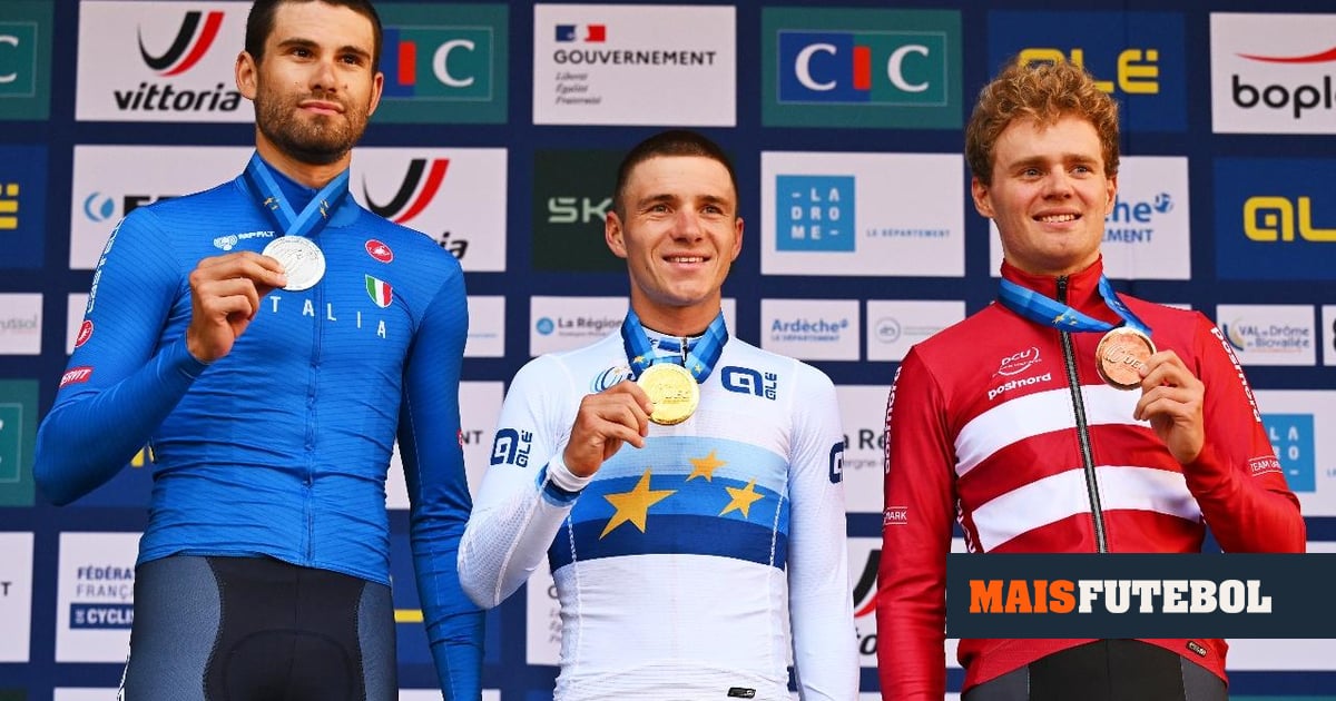 Evenepoel é campeão europeu de contrarrelógio, João Almeida falha prova