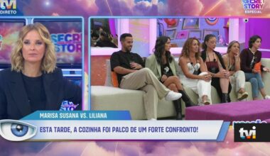 Enquanto Marisa Susana fala, as caras e caretas de Liliana saltam à vista - Secret Story