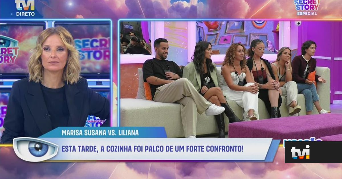 Enquanto Marisa Susana fala, as caras e caretas de Liliana saltam à vista - Secret Story