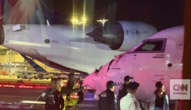 "A asa direita deles atingiu o nosso nariz e os vidros do cockpit". Dois aviões colidem no aeroporto de Nova Iorque