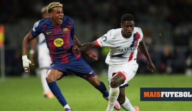 Champions: Nuno Mendes eleito para o onze ideal da segunda jornada