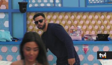 Depois de uma noite de lágrimas, Liliana e Fábio começam o dia com beijinhos e abraços - Secret Story