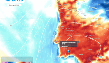 nestas regiões preveem-se máximas iguais ou superiores a 30 ºC