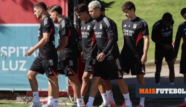 Virose no Benfica: todos os jogadores podem estar no treino de sábado