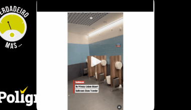 “Zero privacidade.” Esta casa-de-banho sem portas em frente a cada sanita está no Aeroporto de Lisboa? – Polígrafo
