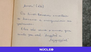 As pessoas estão compartilhando dedicatórias de livros que compraram em sebos