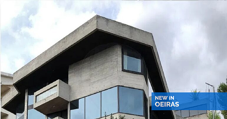 A famosa moradia de betão da série “O Arquiteto” fica em Oeiras e está à venda — New in Oeiras