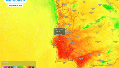 Temperaturas elevadas em Portugal continental perpetuam anomalias térmicas positivas, mesmo no período noturno