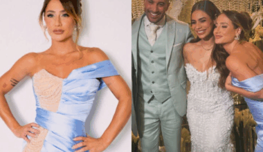 Bruna Griphao admite que seu vestido de madrinha estava 'horrível'