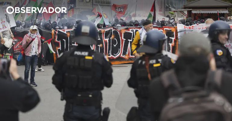 Manifestação pró-Palestina degenera em violência em Berna – Observador