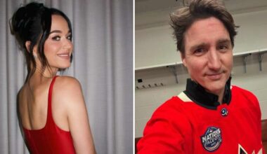Katy Perry é flagrada aos beijos com Justin Trudeau