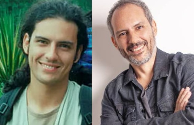 Pablo Uranga viveu Leo na primeira temporada de "Malhação" em 1995 e voltou em 1996. Atualmente ele é diretor e historiador — Foto: Globo e Pedro Garrido/Instagram