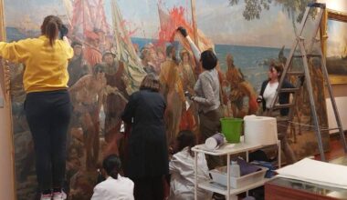 Ativistas lançam tinta vermelha em quadro de 1892 em Madri - 14/10/2025 - Ilustrada