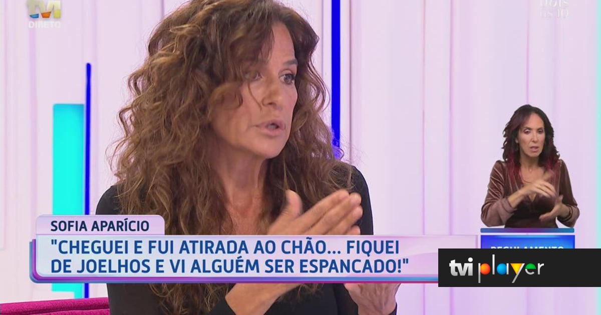 Sofia Aparício: «Fui atirada contra o chão e o rapaz ao meu lado foi espancado...» - TVI Player