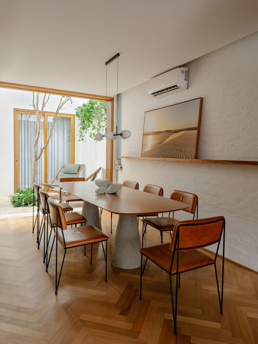 Casa MA / Rua 141 Arquitetura - Fotografia de Interiores, Sala de Jantar, Madeira, Mesa, Cadeira