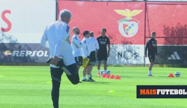 Benfica: Manu Silva e Sudakov em destaque no treino aberto