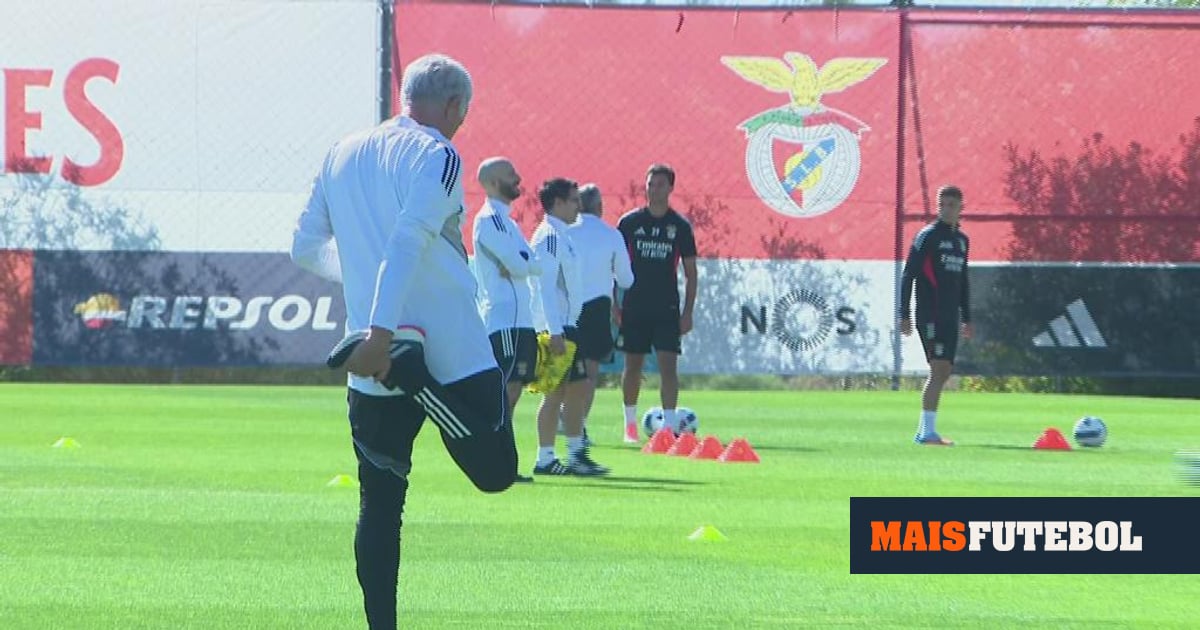 Benfica: Manu Silva e Sudakov em destaque no treino aberto