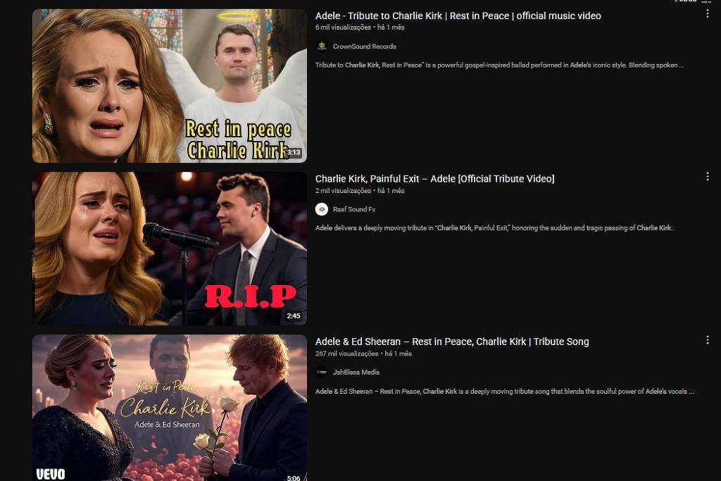 IA cria músicas falsas para homenagear Charlie Kirk - 16/10/2025 - Ilustrada