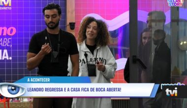 Leandro regressa à casa para grande surpresa dos colegas, mas houve quem nem o fosse comprimentar - Secret Story