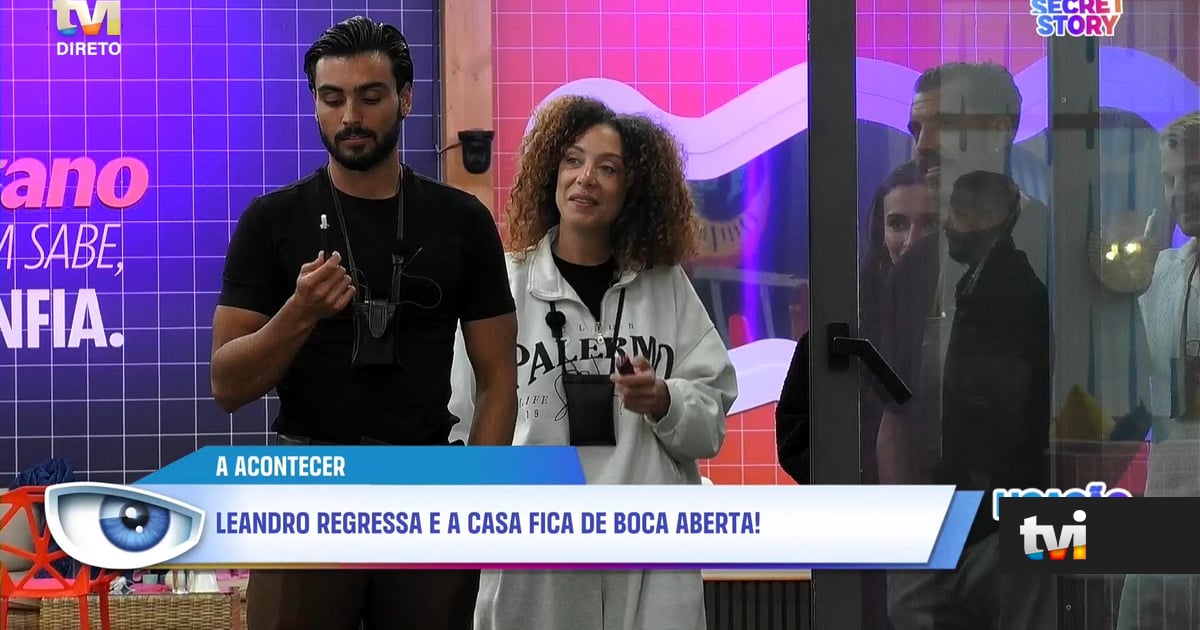 Leandro regressa à casa para grande surpresa dos colegas, mas houve quem nem o fosse comprimentar - Secret Story