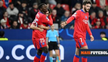 VÍDEOS: Nuno Mendes e Vitinha marcam no atropelo do PSG sobre o Leverkusen