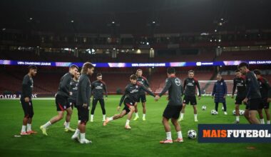 Água fria motiva queixa na UEFA: Atlético Madrid visa Arsenal
