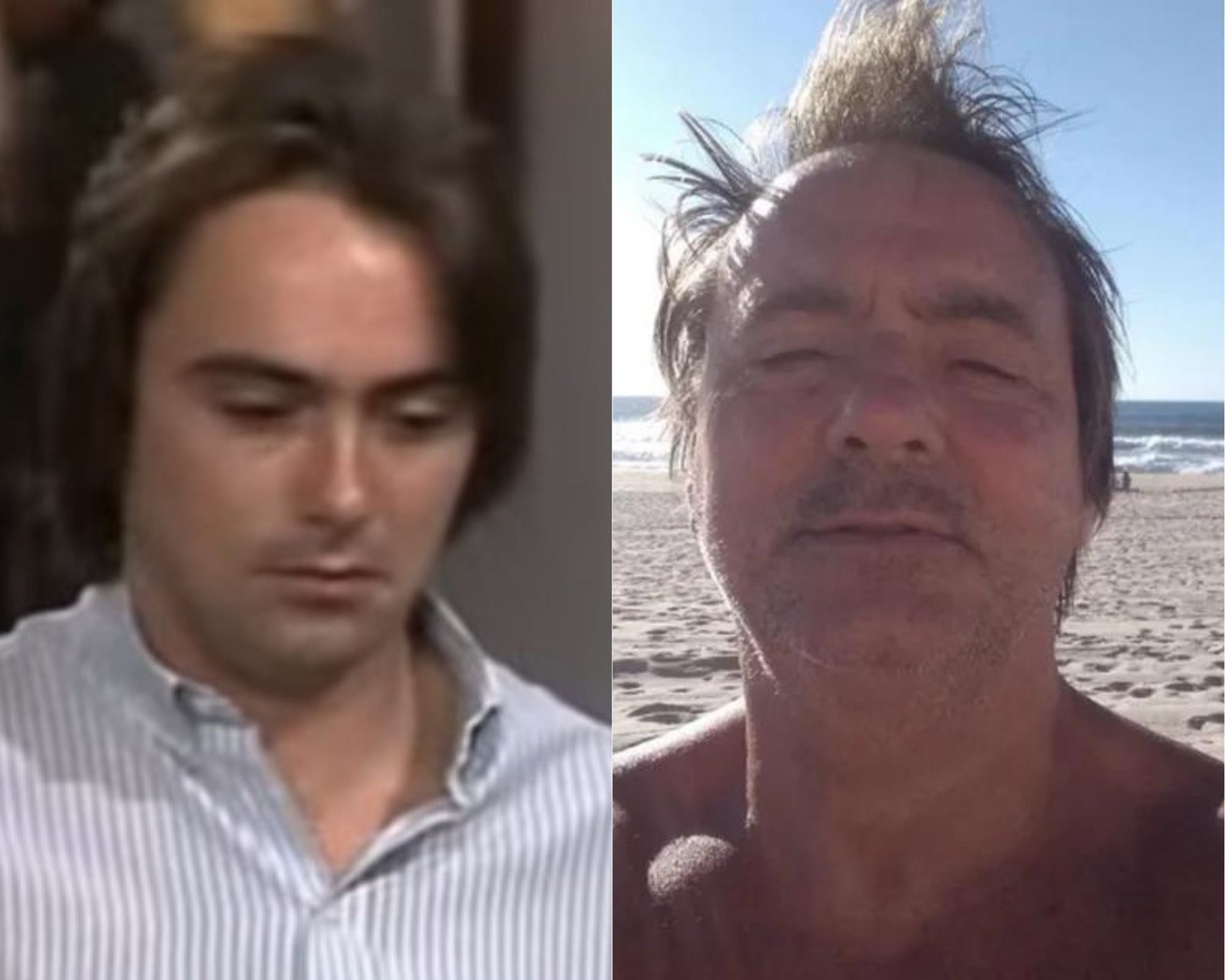 Paulo Guarnieri interpretou o Sérgio em 'Rainha da sucata'. Atualmente, ele mora em Portugal com a mulher, Herika, e a filha caçula, Camila . Ele também é dono de uma pousada em Paraty e administra o local remotamente de Portugal — Foto: Reprodução