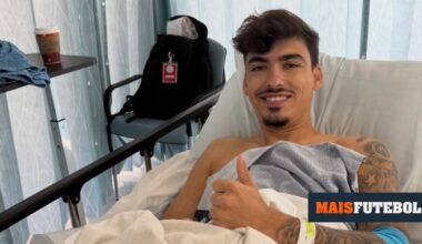 André Franco operado a rotura de ligamentos no joelho direito