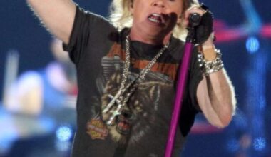 Axl Rose, do Guns N' Roses, é visto passeando em shopping em São Paulo