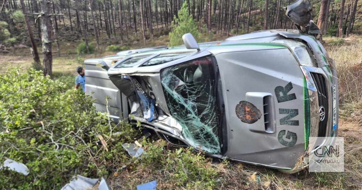 Militares da GNR feridos com gravidade em acidente na Nazaré 