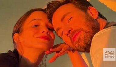 Chris Evans e Alba Baptista foram pais