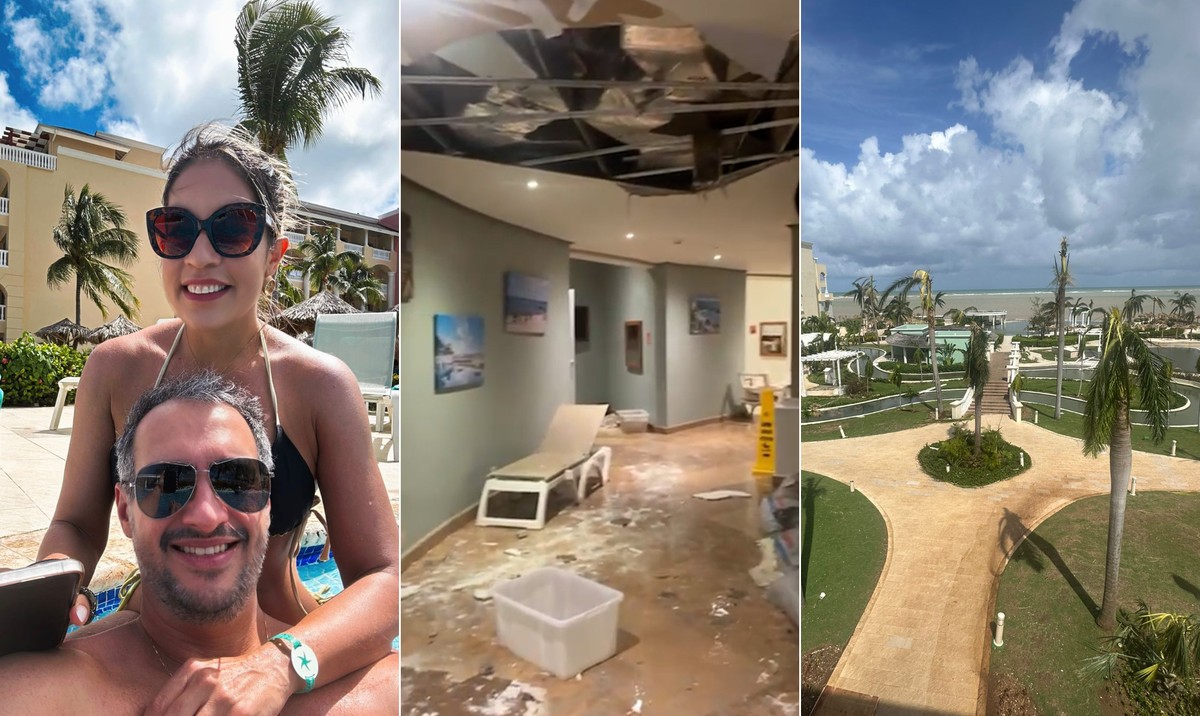 'Teto do hotel desabou'; veja vídeo