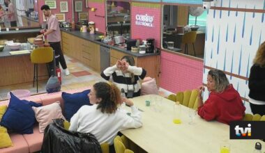 Enquanto almoçava com Liliana, Pedro Jorge recebeu um avião que gerou falatório na casa - Secret Story