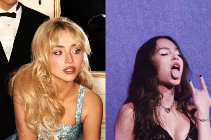 As cantoras Sabrina Carpenter, à esquerda; e Olivia Rodrigo, à direita  -  (crédito: Redes Sociais/@sabrinacarpenter/@oliviarodrigo)