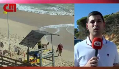 Nadador-salvador esfaqueado na Praia da Falésia em Albufeira