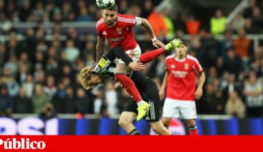 Benfica perde em Newcastle e continua a zero na Champions | Crónica de jogo