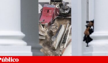 “Vai tudo abaixo”: Trump destrói ala este da Casa Branca para fazer salão de baile | EUA
