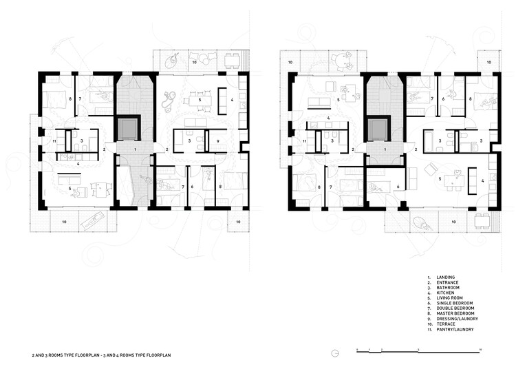 Habitação de Interesse Social – DE PEUS A TERRA i el cap pels núvols / Miel Arquitectos + MARMOLBRAVO + MADhel - Imagem 18 de 22