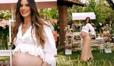 SBT TV | Camila Queiroz celebra chá de bebê em clima romântico com Klebber Toledo