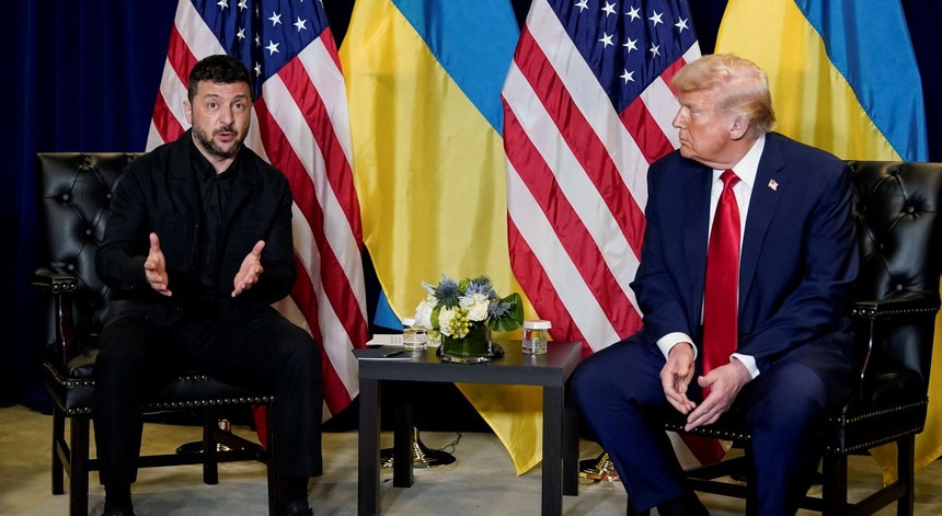 Volodymyr Zelensky na Casa Branca para reunião com Donald Trump