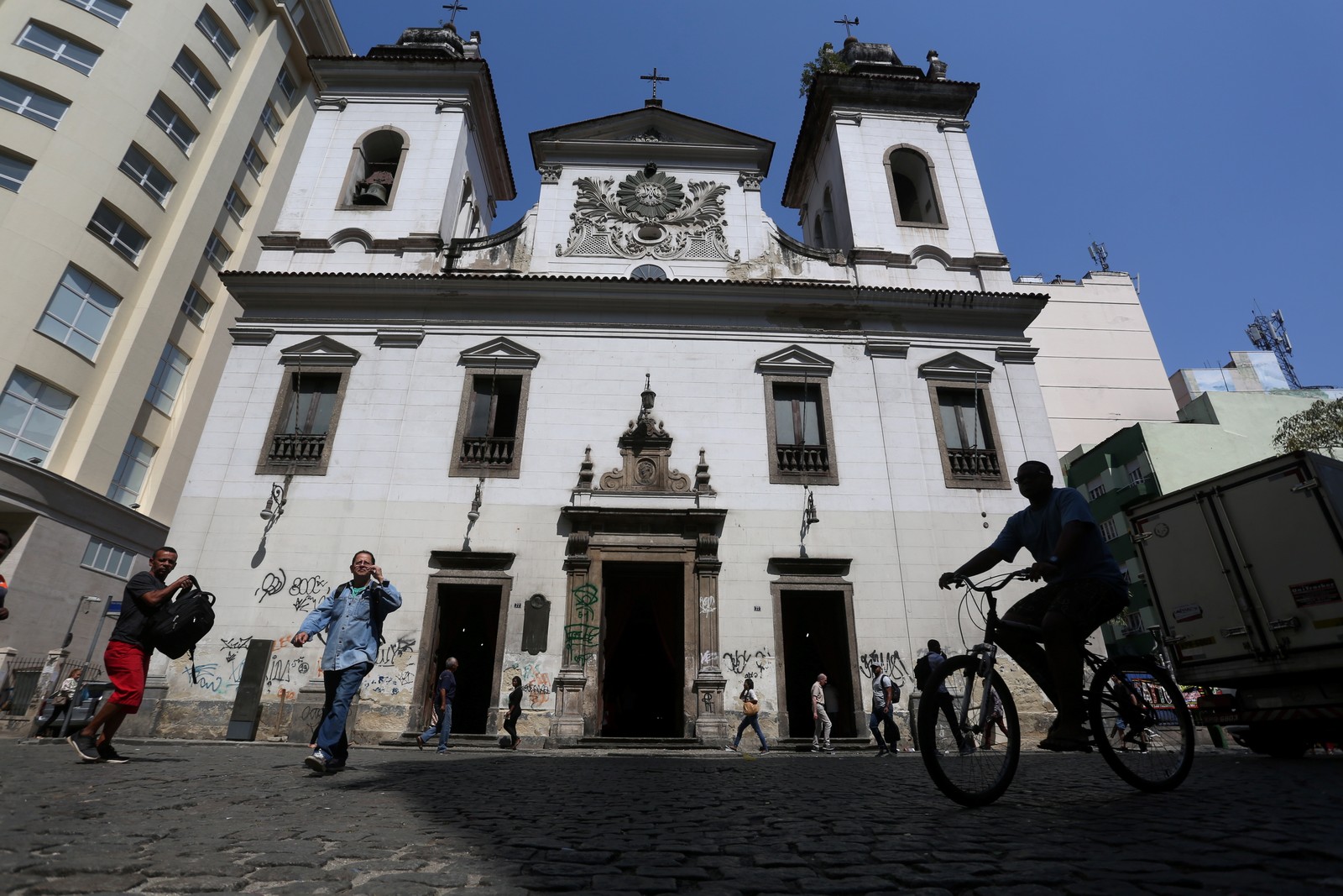 Fachada da Igreja de Nossa Sra. do Rosário e São Benedito dos Homens Pretos — Foto: Custódio Coimbra/Agência O Globo