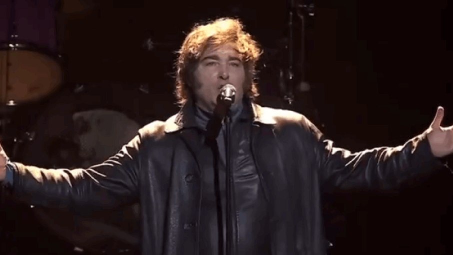 Milei se apresentou em show de rock